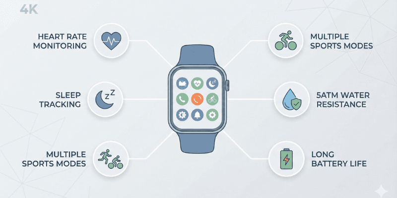 Budget smartwatch features Europe