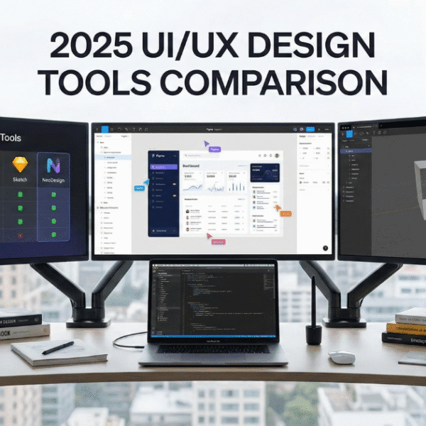 "2025 UI UX design tools comparison – best UI UX software for designers"